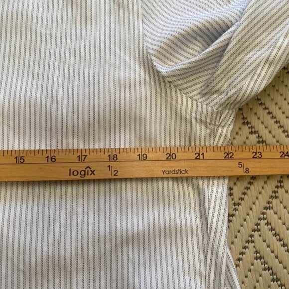 Charles Tyrwhitt Cotton Slim Fit Button Up Dress Shirt 16/35 Gray FRENCH CUFF - Picture 8 of 8